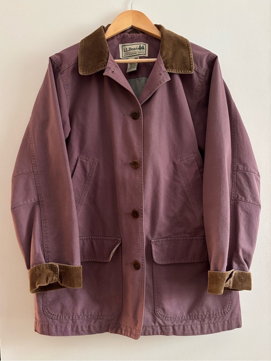 L.L. Bean Jackets & Blazers - L.L. Bean Vintage Barn Chore Jacket with Brown Corduroy Trim